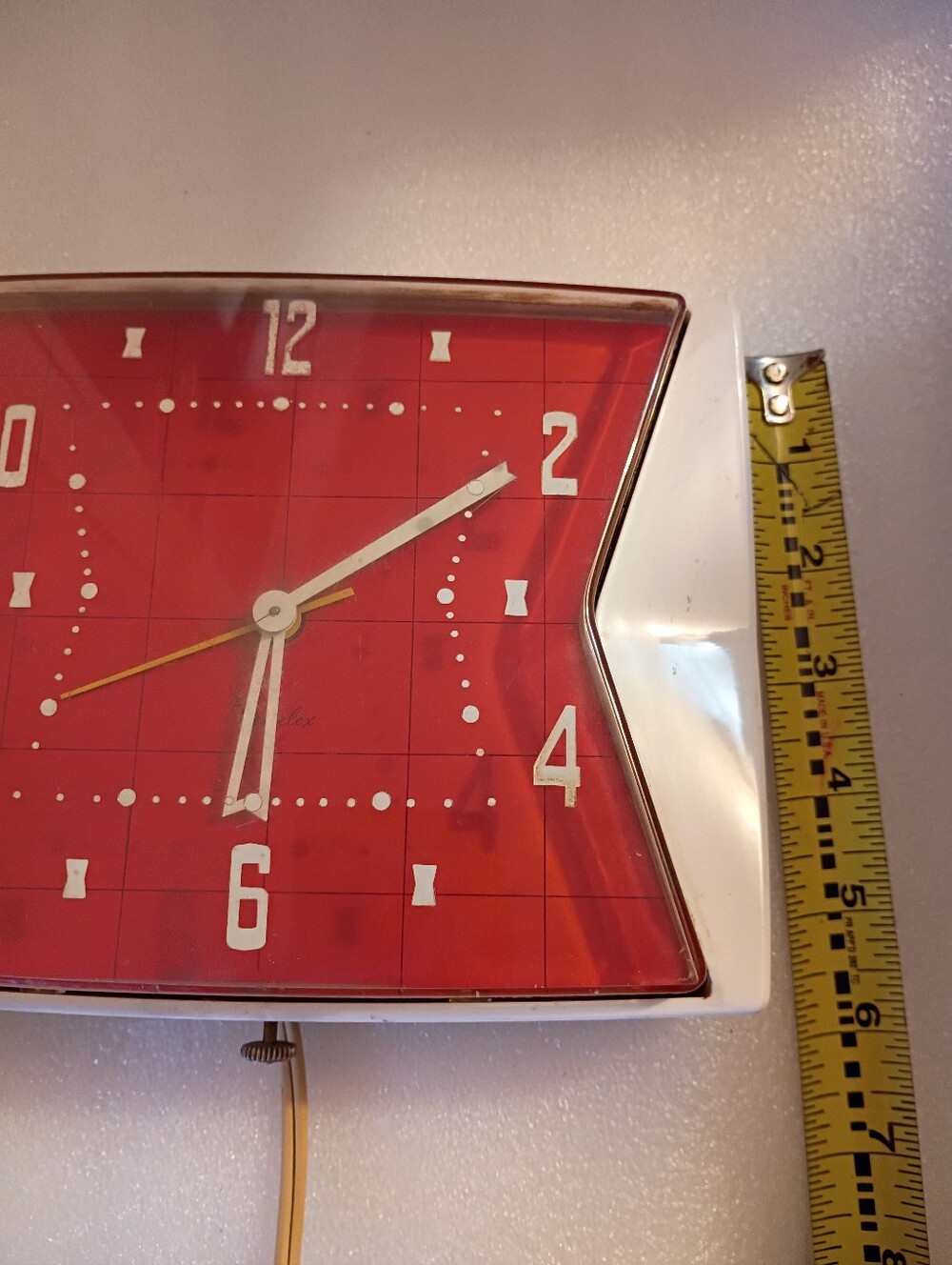 Vintage Westclox Zest S8-C Midcentury Kitchen  Wall Clock Works! - Picture 10 of 16